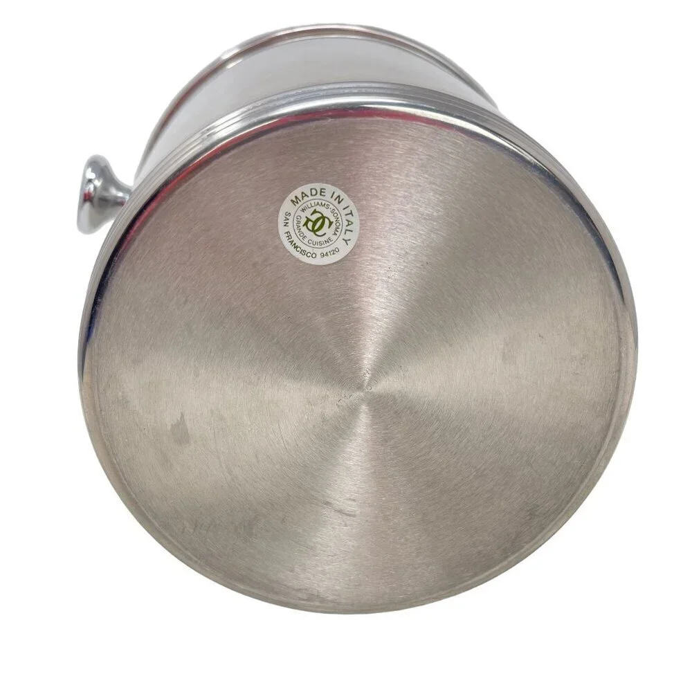 Vintage Williams Sonoma Italian Champagne Wine Cooler Ice Bucket Inox 18/10
